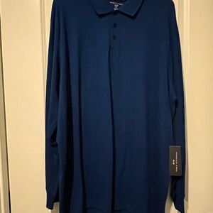 Big Men's Shaquille O’Neal long sleeve Polo Shirt 3XL